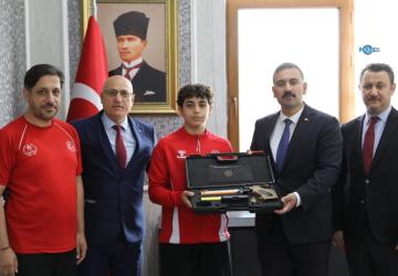 Avrupa şampiyonu Mehmet Ali Kaya’ya anlamlı tebrik