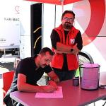 Kemer Belediye personelinden kan bağışı