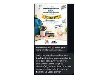 Vatandaşların ücretsiz kırtasiye memnuniyeti