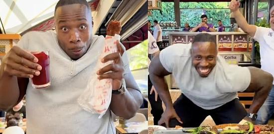 Sosyal medya fenomeni Big Groove İstanbul'da kebap ziyafetiyle dans etti