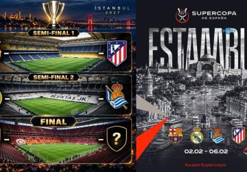 İspanya Süper Kupası İstanbul’da: Real Madrid, Barcelona, Atletico Madrid ve Real Sociedad geliyor