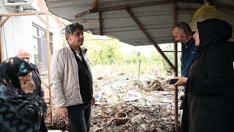Başkan Kocaman Afetten Etkilenen Aileleri Yalnız Bırakmadı