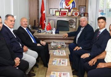 Vali Abdullah Küçük, GAP Gazeteciler Birliği’ni ziyaret etti