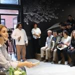 Oyuncu Elit Andaç Çam Nilüfer'de gençler ve işçilerle buluştu