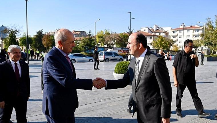 TBMM Başkanı Numan Kurtulmuş, Konya Büyükşehir Belediye Başkanı Uğur İbrahim Altay'ı Ziyaret Etti
