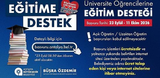 Büyükşehir Belediyesi eğitime verdiği desteği sürdürüyor