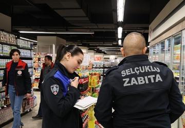 Selçuklu'da Market Denetimleri Sürüyor
