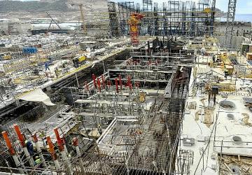 Akkuyu NGS'nin 4. güç ünitesinde makine dairesi binası plakasının beton dökme çalışmaları tamamlandı