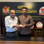 Kahta Gazete imtiyaz sahibi Ömer Faruk Yılmaz AGC’ye üye oldu