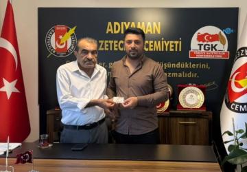 Kahta Gazete imtiyaz sahibi Ömer Faruk Yılmaz AGC’ye üye oldu
