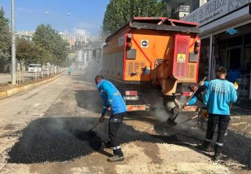 Adıyaman’da 6 mahallede yol onarımı, Hastane Caddesi’nde asfalt hazırlığı