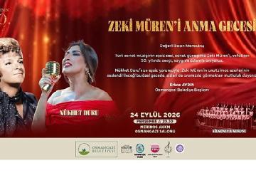 Şarkılar Osmangazi'de Zeki Müren İçin Söylenecek