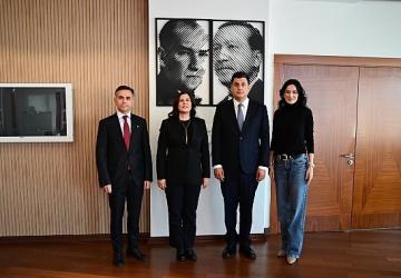 Başkan Çerçioğlu'na AYSO Yönetim Kurulu Başkanı Maraş ve Gözlüklü'den Ziyaret
