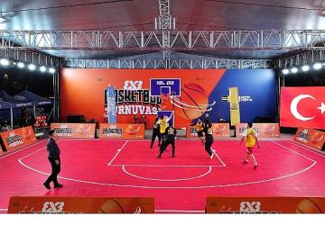Konya'da 3x3 Basketbol Turnuvası Heyecanı