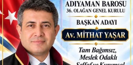 Adıyaman Barosu'nun yeni başkanı Mithat Yaşar: Başarımı üç kızıma ve merhum Nazım Pektaş'a ithaf ediyorum - Videolu Haber