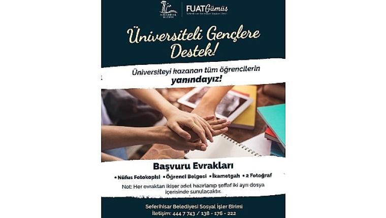 Seferihisar Belediyesi'nden üniversiteli gençlere destek