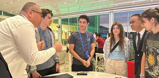 İl Millî Eğitim Müdürü Dr. Ömer Yahşi, ETKİM Genç Tekno Girişim Kampı'nı Ziyaret Etti
