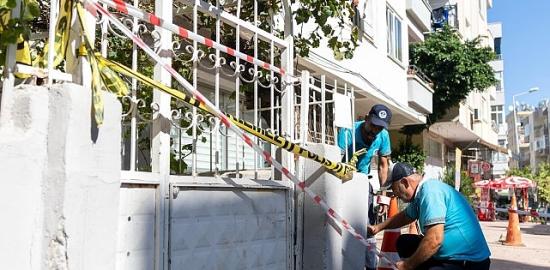 Yenişehir Belediyesi çökme bölgesinde tüm önlemleri aldı
