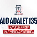 Alo Adalet 135 başvuruları artık UYAP üzerinden yapılabilecek