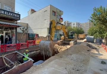 Adıyaman’da su baskını riskine karşı 8 bin 267 metrelik yağmursuyu hattı yapılıyor