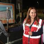 Başkan Vekili Büşra Özdemir'den gece mesaisindeki asfalt ekiplerine ziyaret