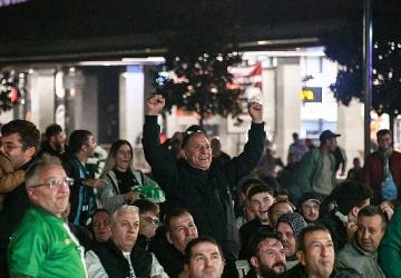 Osmangazi Meydanı'nda Yeşil-Beyaz Coşku