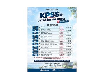 Büyükşehir'den KPSS için özel ulaşım planlaması