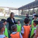 Başkan Mutlu Kış Spor Okulları'nda çocuklarla buluştu