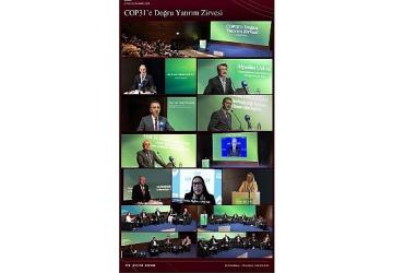 “COP31'e Doğru Yatırım Zirvesi"nde Türkiye'nin uluslararası yeşil yatırımları çekme potansiyeli ve bu alandaki yol haritası ele alındı.