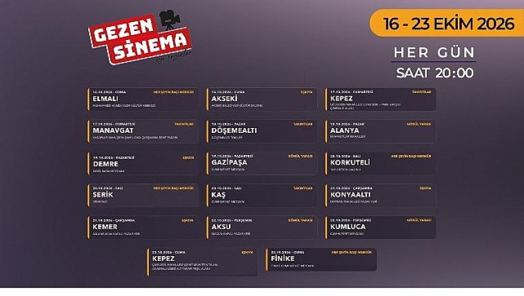 Altın Portakal heyecanı “Gezen Sinema" ile Antalya'nın dört bir yanına yayılıyor