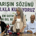 ADIYAMAN (PERRE) - (Şeriban ÖZÇAKMAK) - Demokratik Bölgeler Partisi DBP Eş Genel Başkanı ve İstanbul Milletvekili Çiğdem Kılıçgün Uçar, partisinin "Barışın Sözünü Halkla Kuruyoruz" çalışmaları kapsamında Adıyaman'da tema...