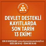 ADIYAMAN (PERRE) - (Berfin GÜRBÜZ) - Adıyaman Teknokent Koleji Kurucusu ve Yönetim Kurulu Başkanı Mustafa Yılmaz, devlet destekli eğitim ve kayıt döneminin 13 Ekim'de sona ereceğini belirterek, öğrenci ve velilere çağrıd...
