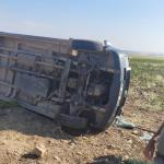 ADIYAMAN (PERRE) - ADIYAMAN (PHA)- (Ömer Faruk Yılmaz)- Adıyaman'ın Samsat ilçesinde tütün işçilerini taşıyan minibüsün devrilmesi sonucu 12 kişi yaralandı.