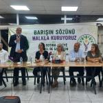 ADIYAMAN (PERRE) - (Şeriban ÖZÇAKMAK) - Demokratik Bölgeler Partisi DBP Eş Genel Başkanı ve İstanbul Milletvekili Çiğdem Kılıçgün Uçar, partisinin "Barışın Sözünü Halkla Kuruyoruz" çalışmaları kapsamında Adıyaman'da tema...