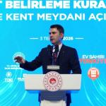 ADIYAMAN (PERRE) - (Şeriban ÖZÇAKMAK) - Çevre, Şehircilik ve İklim Değişikliği Bakanı Murat Kurum, Adıyaman'da TPAO Konferans Salonu'nda düzenlenen "Ev Sahibi Türkiye" Projesi kapsamında Adıyaman Merkez Konut Belirleme K...
