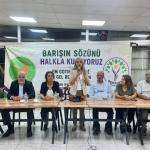 ADIYAMAN (PERRE) - (Şeriban ÖZÇAKMAK) - Demokratik Bölgeler Partisi DBP Eş Genel Başkanı ve İstanbul Milletvekili Çiğdem Kılıçgün Uçar, partisinin "Barışın Sözünü Halkla Kuruyoruz" çalışmaları kapsamında Adıyaman'da tema...