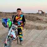 ADIYAMAN (PERRE) - (Emrah PARLAR) - Kahta'da motocross sporuna ilgi duyan minik sporcu Rüzgar, Türkiye Motosiklet Federasyonu ferdi lisansıyla çalışmalarını sürdürüyor.