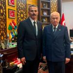 ADIYAMAN (PERRE) - (Berfin GÜRBÜZ) - MHP Adıyaman İl Başkanı Ali Önat, Ankara'da MHP Genel Başkanı Devlet Bahçeli'yi ziyaret ederek kentteki teşkilat çalışmaları hakkında bilgi verdi.