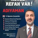 ADIYAMAN (PERRE) - (Berfin GÜRBÜZ) - Yeniden Refah Partisi Genel Başkan Yardımcısı Bilal Yıldırım, "Köyde Refah Var!