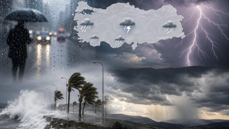 Meteoroloji’den Sağanak ve Kuvvetli Rüzgâr Uyarısı