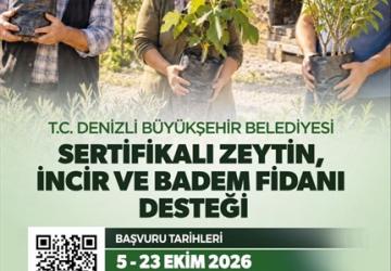 Denizli’de Üreticilere Sertifikalı Fidan Desteği İçin Başvurular Başladı
