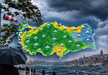 Meteoroloji Uyardı: Birçok Bölgede Sağanak, Marmara ve Karadeniz’de Fırtına Bekleniyor