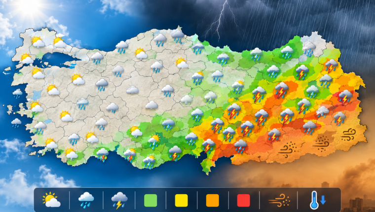 Meteoroloji’den Kritik Uyarı: Kuvvetli Yağış, Sel ve Toz Taşınımı Kapıda