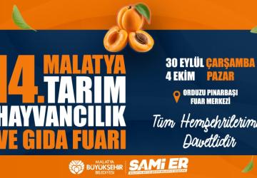 Malatya Tarım ve Hayvancılık Fuarı 30 Eylül’de Başlıyor