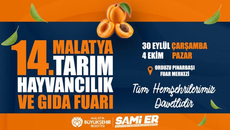 Malatya Tarım ve Hayvancılık Fuarı 30 Eylül’de Başlıyor
