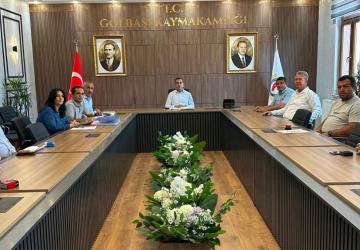 Gölbaşı’nın Yeşilova Köyü’nde köy evleri için taş duvar yapım ihalesi yapıldı