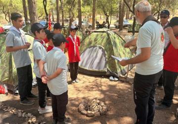 Adıyaman Ali Dağı Mesire Alanı’nda izcilik kampı başarıyla tamamlandı