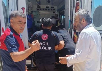 Besni ilçesinde inşaattan düşen işçi yaralandı