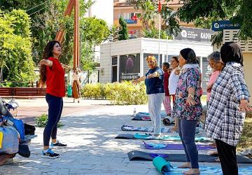 Kadın Danışma Merkezi'nde sabah sporu
