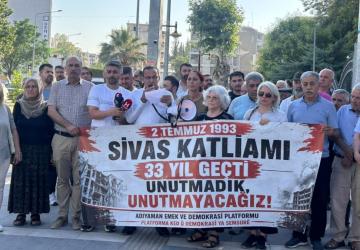 Adıyaman Emek ve Demokrasi Platformu’ndan Madımak açıklaması - Videolu Haber